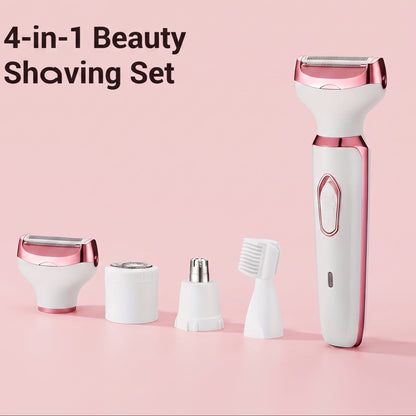 The Good Find 4-In-1 Rechargeable Electric Razor for Women – Painless Grooming Kit