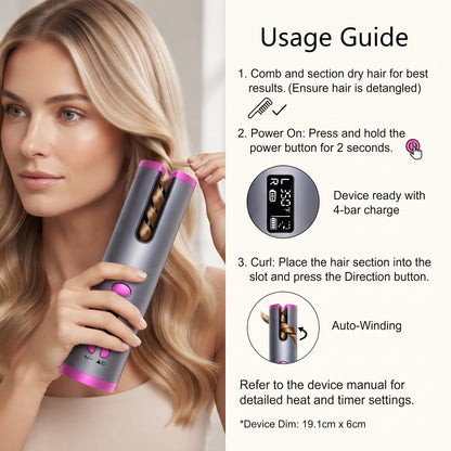 The Good FInd Rechargeable Hair Curler – Effortless, Precise Curls