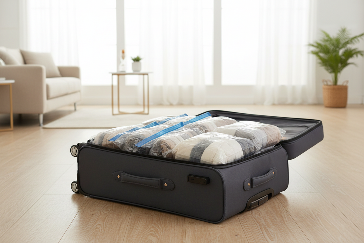 Vacuum Bags Suitcase Lifestyle